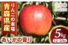 りんご【あいかの香り】約5kg（12～20玉）【2025年産・先行予約】★2025年11月上旬～12月下旬頃まで発送予定★ りんご 林檎 リンゴ 国産 あいかの香り 大玉 フルーツ 果物 贈答 土産 青森県 三戸町 R0329