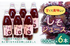 しそジュース (1000ml瓶×６本) 【森の菜園】 しそ シソ 紫蘇 シソジュース 紫蘇ジュース フルーツ王国 青森県 南部町産 三戸 南部 1L 1l セット F21U-195