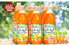 にんじん100% 無添加にんじんジュース 6本セット【澤口農園】 F21U-293
