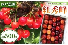 《農家直送》 さくらんぼ 「紅秀峰」 バラ詰め 約500g 【四戸農園】 フルーツ王国 フルーツ 旬 果物 さくらんぼ サクランボ チェリー 青森県 南部町 三戸 南部 F21U-310