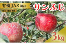 有機JAS認証 サンふじ りんご 約3kg 【和楽堂りんご養生農苑】 青森りんご リンゴ 林檎 アップル あおもり 青森 青森県 南部町 三戸 南部 果物 くだもの フルーツ オーガニック F21U-325