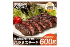 プレミアム極厚ハラミステーキ＜熟成醤油だれ＞600g (K2-026)【1405440】