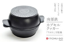 鉄分補給に最適 南部鉄器 カプセルクッカー「トール」（深型・深型）【直火対応】【IH200V対応】