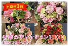 季節のアレンジメント M 定期便 3ヶ月【田村フローリスト】