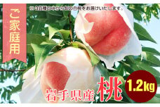 白桃 家庭用 1.2kg 約4～6玉 桃 モモ もも 果物 くだもの フルーツ 旬の果物 旬のフルーツ 季節の果物 季節のフルーツ 岩手 岩手県 盛岡市