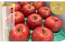 りんご 先行予約 完熟 サンふじ 約 3kg (8～12玉) 北田りんご園 蜜入り 蜜 葉とらずりんご 葉とらず フルーツ 果物 冬 旬 旬のフルーツ 季節のフルーツ 先行 予約 林檎 岩手 岩手県 盛岡 盛岡市 12月発送　お届け：2024年12月1日～2024年12月30日