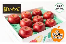 盛岡から「農で人をつなぐ」藤与果樹園：紅いわて 3kg フルーツ 果物 旬のフルーツ 旬の果物 旬 冬 岩手 盛岡 産地直送 玉数指定不可 詰め合わせ 岩手 盛岡