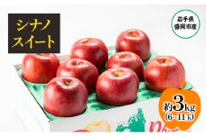 盛岡から「農で人をつなぐ」藤与果樹園：シナノスイート3kg フルーツ 果物 旬のフルーツ 旬の果物 旬 冬 岩手 盛岡 産地直送 玉数指定不可 詰め合わせ 岩手 盛岡