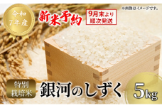 【先行予約】9月末より順次発送 りんご工房きただ 特別栽培米「銀河のしずく」5kg 令和7年 新米 米 精米 白米 お米 こめ コメ ご飯 おにぎり おむすび お弁当 和食 国産 食べ物 盛岡市 岩手県