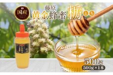 藤原黄金蜂蜜 栃 500g はちみつ とち 国産 単花蜜 朝しぼり 完熟 ハチミツ パン 菓子 トースト ホットケーキ ヨーグルト 調味料 隠し味 お取り寄せ ポリ容器 常温 常備 送料無料 藤原養蜂場 岩手県 盛岡市