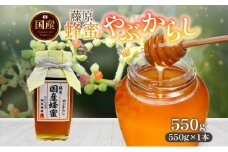 藤原国産蜂蜜 やぶからし 550g はちみつ ヤブカラシ 国産 単花蜜 朝しぼり 完熟 ハチミツ パン 菓子 トースト ホットケーキ ヨーグルト 調味料 隠し味 お取り寄せ 瓶 容器 常温 常備 送料無料 藤原養蜂場 岩手県 盛岡市