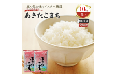 【6か月定期便】盛岡市産あきたこまち【無洗米】10kg×6か月