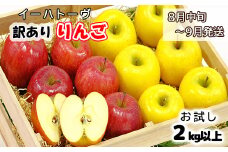 イーハトーヴ 訳あり りんご お試し （2kg以上）セット 《8月中旬～9月に発送予定/予約受付》 【005-9】