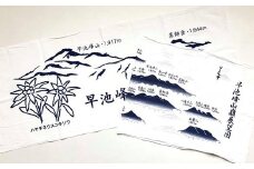 日本百名山「早池峰山」ハヤチネ手ぬぐい２枚セット（ポストカード付き） 【367】