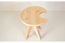 親子でイスづくりが楽しめる！ 木製イス 《つき》 OTOMO STOOL mini 【613-3】