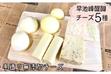 早池峰醍醐　手造り無添加チーズ5種類セット 【657】