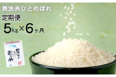 ≪令和6年産≫　減農薬栽培 ひとめぼれ 無洗米 5kg 定期便 6ヶ月 【713】