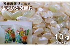 2024年産　玄米ひとめぼれ 「残留農薬０の米®」 10kg（5kg×2袋） 【718】