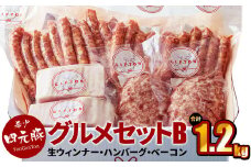 四元豚 グルメセットB 4種 1.2kg【1126】