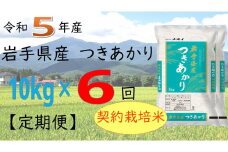【6ヶ月定期便】令和5年産　岩手県産つきあかり10kg 【1144】