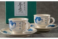花巻温泉 佳松園 コーヒーカップ＆ソーサ―（台焼） ペアセット 【1197】