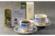 花巻温泉 佳松園 コーヒーカップ・ソーサー（台焼 ） ペアセット＆花巻温泉 オリジナルコーヒー10袋 【1199】