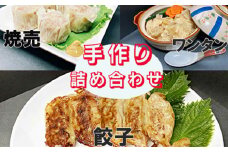 カスイ 手作り 餃子3種・焼売・ワンタン詰合せセット（5種類）【1348】