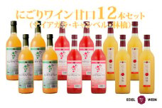 にごりワイン 甘口 12本セット（ナイアガラ・キャンベル・林檎） 【1867】