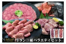 牛タン3種お試し バラエティセット 500g × 3パック（計1.5kg） 【1974】
