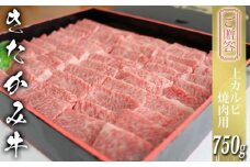 ご贈答 国産 和牛 きたかみ牛  上カルビ焼肉用 750g      数量限定 A5 A4 人気 肉 牛肉 お歳暮 忘年会 贈答用 牛カルビ 上カルビ 国産和牛 岩手県岩手県 北上市 H0010 （お肉のたかゆう）  肉 牛肉 焼肉 カルビ