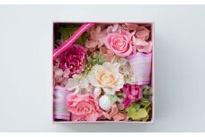 【空気をきれいにするプリザーブドフラワー】バラとハートBOX インテリア 光触媒 花 フラワー ギフト 贈り物 プレゼント あとりえヒロ 岩手県 北上市 C0140