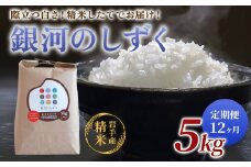 【定期便/12ヶ月】農薬節約栽培 せいぶ農産米 銀河のしずく（ 5kg ）お米 定期 12回 岩手県 北上市 O0098