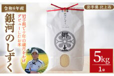 令和6年産 新米【 銀河のしずく 】5kg 400年続く農家が育てた菅野家のお米 新米 お米 米 白米 おにぎり 定期 5キロ 5kg 岩手県 北上市 D0133