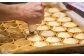 ビスケット生地のカップにもっちりとした二子さといものペーストとフィリングをのせてサクサクに焼き上げます