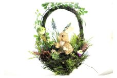 空気をきれいにするアートフラワー  森の陽だまり 大 アート フラワー インテリア 光触媒 花 ナチュラル あとりえヒロ 岩手県 北上市 I0072