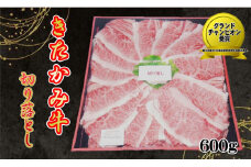 きたかみ牛 切り落とし 600g    数量限定 A5 A4 人気 肉 牛肉 お歳暮 忘年会 贈答用 牛切り落とし しゃぶしゃぶ すき焼き 焼肉 岩手県 北上市 E0162（お肉のたかゆう） 肉 牛肉 