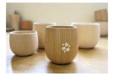 【貝象嵌】　おちょコップ　ロング（舞桜）