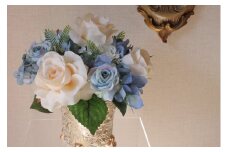 空気をきれいにする白薔薇とサムシングブルー器付