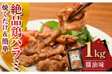 絶品鶏ハラミ 醤油味【焼くだけ&簡単♪】1kg (200g×5)（K12-005） ハラミ 鶏ハラミ 肉 にく 鶏肉 国産 熟成醤油 簡単調理 惣菜 おつまみ おかず 冷凍 岩手県 北上市 C0566 (KYフーズ) 