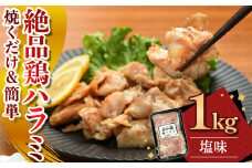 絶品鶏ハラミ 塩味【焼くだけ&簡単♪】1kg (200g×5パック) (K12-007) ハラミ 鶏ハラミ 肉 にく 国産 鶏肉 特製 塩だれ 簡単調理 惣菜 おつまみ おかず 冷凍 岩手県 北上市 C0567 (KYフーズ) 