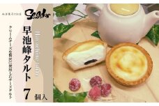 早池峰タルト （ラズベリージャム入りクリームチーズタルト）7個入 【佐々久菓子店】 冷凍