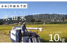 米 10kg 【 令和7年産 新米 先行予約 】 お米 米田米（まいたまい） ひとめぼれ 精米 10kg / 新米 岩手県 遠野市 宮守町 達曽部 産 多田農産 農家直送