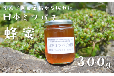りんご園の巣箱から採れた 日本ミツバチ 蜂蜜 【300g】  国産 遠野産 非加熱 純粋 はちみつ 希少 遠野食工房蔵