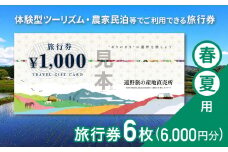 遠野旅の産地直売所 旅行券 6,000円分 春夏用  岩手県 遠野市 ツアー 宿泊 食事 ギフト 紙券 体験 アクティビティ チケット クーポン 先行予約