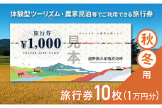 遠野旅の産地直売所 旅行券 10,000円分 秋冬用 岩手県 遠野市 ツアー 宿泊 食事 ギフト 紙券 体験 アクティビティ チケット クーポン