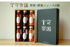 宮守楽園 ジュース 3種 合計 6本 セット 宮守川上流生産組合 野菜 フルーツ 果物 遠野市 宮守町 加工 100%