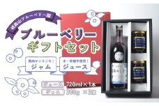 ブルーベリー ジュース ＆ ジャム ギフト セット 岩手県 遠野市 遠野食工房蔵 / 栽培期間中 農薬不使用 無農薬 除草剤不使用 砥森山ブルーベリー園 お中元 
