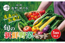 【2025年9月発送】遠野風の丘 季節の 野菜セット（5種類以上） / 道の駅遠野風の丘 産直 直送 旬 厳選 遠野産 選べる配送月 配送地域限定：東北～関東甲信越