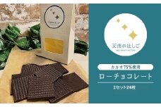 ローチョコレート 2セット 35ミリ角 24枚 ロースイーツ チョコ 【天使のはしご】 / 岩手県 遠野市