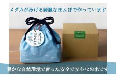 【オリジナル巾着袋＆ギフトボックス付】門崎めだか米 6合 (3合×2袋) 【 ひとめぼれ お米 白米 産地直送 お弁当 おにぎり 岩手 一関 】